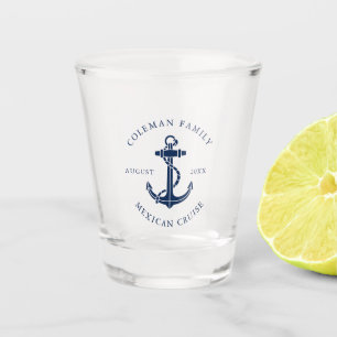Verre A Shot Nom de famille d'ancre de bateau nautique personna