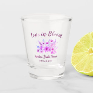 Verre A Shot nom de la baby shower bohème rose rétro love in Bl