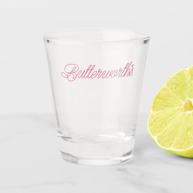 Verre A Shot Nom de logo d'entreprise de typographie élégante (Devant)