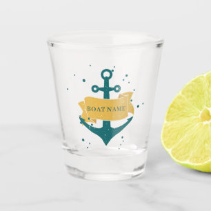 Verre A Shot Nom du bateau nautique Personnalisé