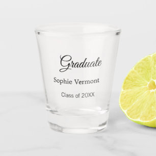 Verre A Shot nom du diplômé promotion 20XX félicitations minima