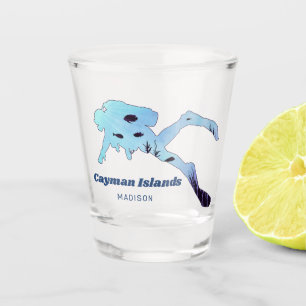 Verre A Shot Nom et emplacement personnalisés Plongée sous-mari