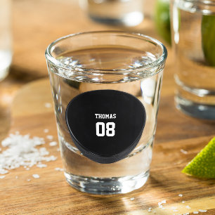 Verre A Shot Nom et numéro du camion de hockey Personnalisé