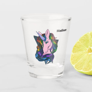 Verre A Shot Nom personnalisé Gay Unicorn