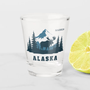 Verre A Shot Nom personnalisé & Texte ALASKA