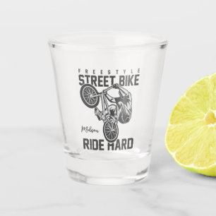 Verre A Shot Nom personnalisé Vélo de rue