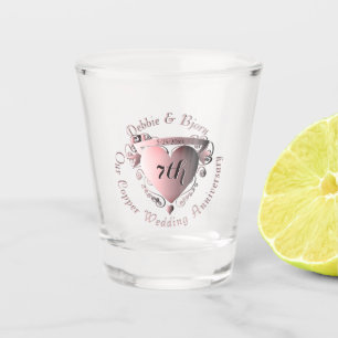 Verre A Shot "Notre 7e anniversaire de cuivre", une attaque car