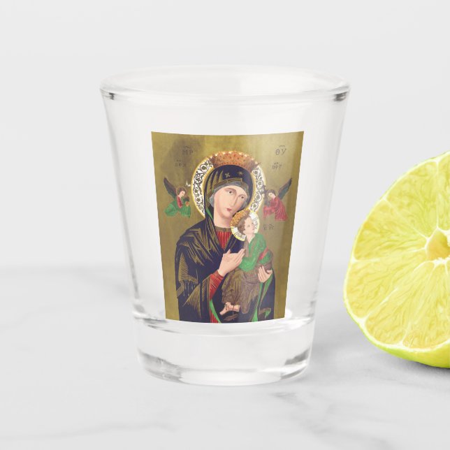 Verre A Shot Notre Dame de Perpetual Aide (Devant)