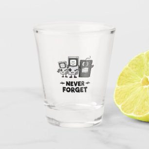 Verre A Shot N'oubliez jamais ruban Casse Vintage 90s esthétiqu
