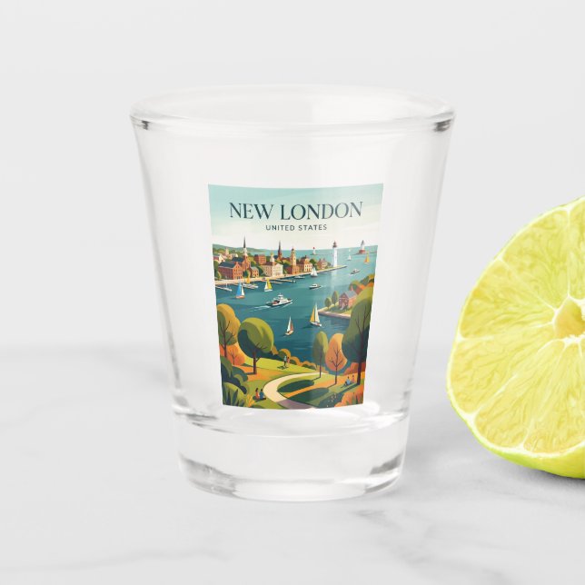 Verre A Shot Nouveau Londres Connecticut (Devant)