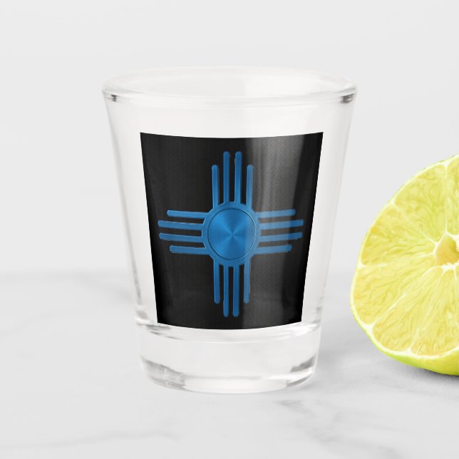 Verre A Shot Nouveau Soleil Zia du Mexique  (Devant)