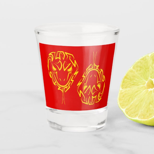 Verre A Shot Nouvel An Lunaire Chinois du Serpent 2025 4723 Boi (Devant)
