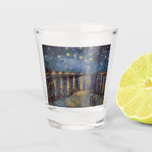 Verre A Shot Nuit étoilée sur le Rhône par Vincent Van Gogh