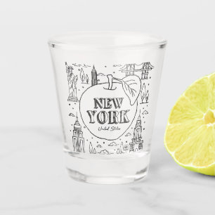 Verre A Shot NYE New York Vacances Souvenirs NYC Cadeau