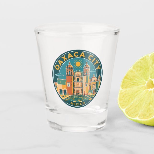 Verre A Shot Oaxaca City Mexique (Devant)