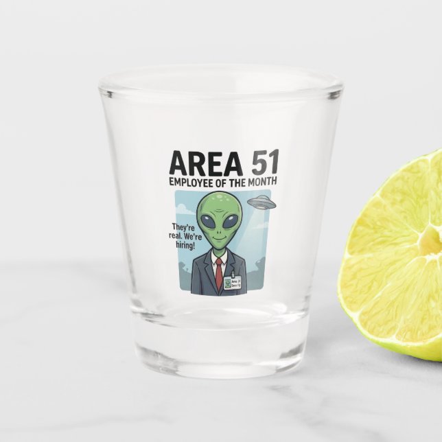 Verre A Shot Objectifs de carrière : « Employé du mois » de la  (Devant)