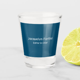 Verre A Shot Océan Bleu Plaine Élégante Moderne Minimaliste