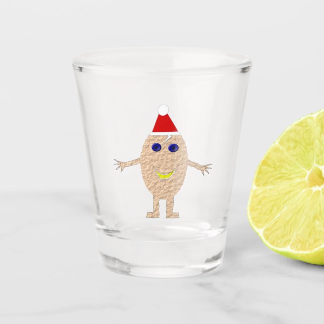 Verre A Shot Oeuf de Noël amusant (Devant)