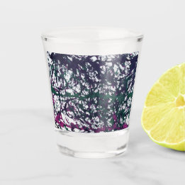 Verre A Shot Œuvres d'art en marbre violet, vert, rose