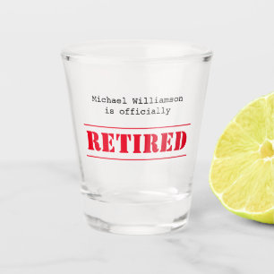 Verre A Shot Officiellement à la retraite, personnalisation de