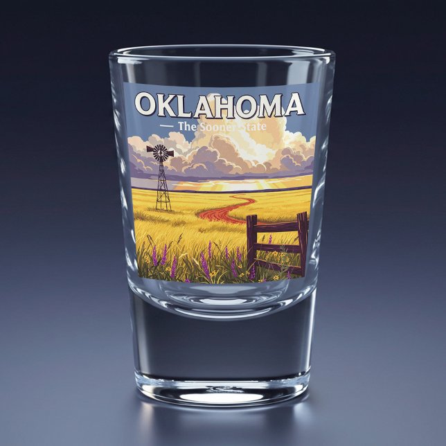 Verre A Shot Oklahoma vintage (Créateur téléchargé)