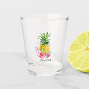 Verre A Shot Ombre Hibiscus Pineapple