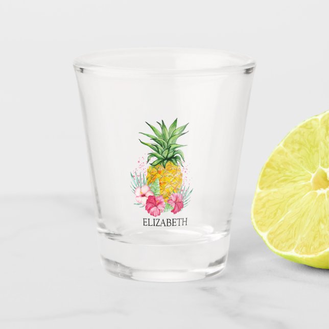 Verre A Shot Ombre Hibiscus Pineapple (Devant)