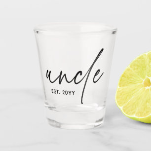Verre A Shot Oncle Elégant Typographie Nouveau Oncle
