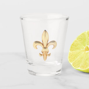Verre A Shot Or Fleur de Lis 1