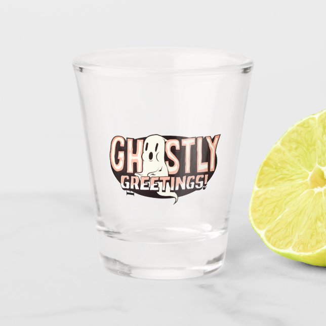 Verre A Shot Orange Glow Greys Halloween (Devant)