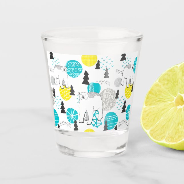 Verre A Shot Ours polaire (Devant)