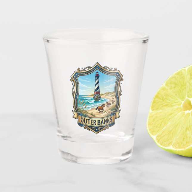 Verre A Shot Outer Banks Caroline du Nord (Devant)