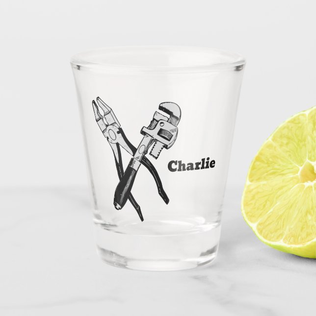 Verre A Shot OUTILS de nom personnalisé (Devant)