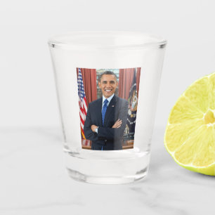 Verre A Shot Oval Office Portrait, Obama Barack Président des É