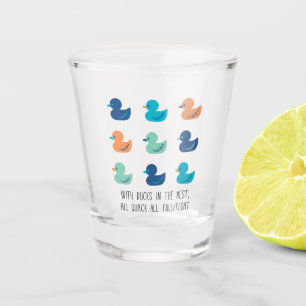 Verre A Shot Pagaie mûre de canards Art II