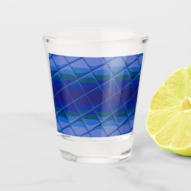 Verre A Shot palette indigo (Devant)