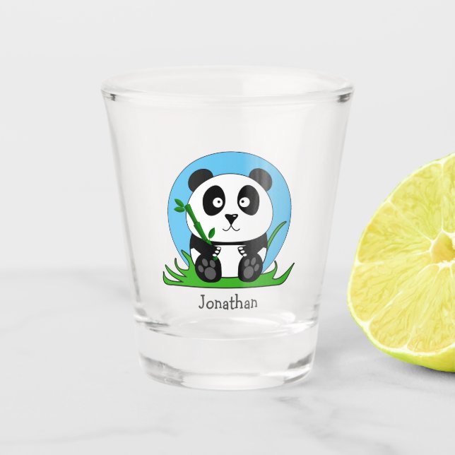 Verre A Shot Panda roux et blanc (Devant)
