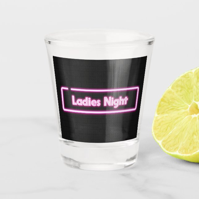 Verre A Shot Panneau DEL Night Night Ladies (Devant)