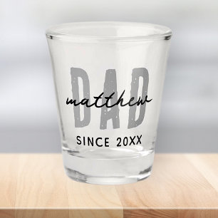 Verre A Shot Papa Depuis 20XX Moderne Simple Preppy