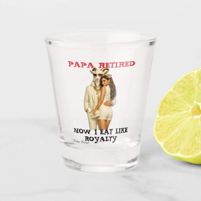 Verre A Shot papa est à la retraite  (Devant)