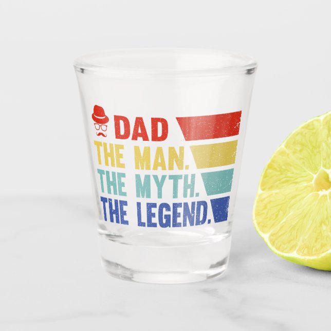 Verre A Shot Papa. L'Homme, Le Mythe, La Légende. (Devant)