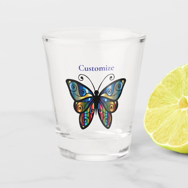 Verre A Shot Papillon Coloré Thunder_Cove (Devant)
