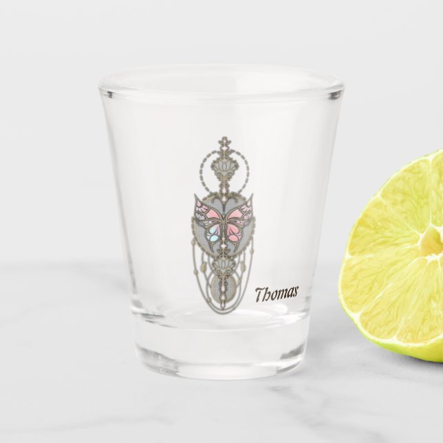 Verre A Shot Papillon stylisé (Devant)