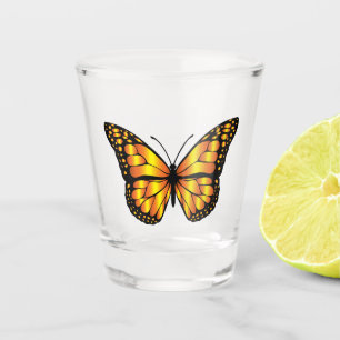 Verre A Shot Papillons jaunes