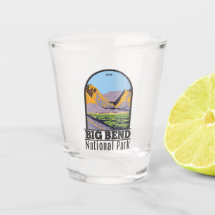 Verre A Shot Parc national Big Bend Chisos Montagnes Vintage