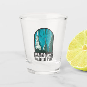 Verre A Shot Parc national Carlsbad Caverns Vintage