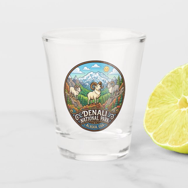 Verre A Shot Parc national de Denali Alaska (Devant)