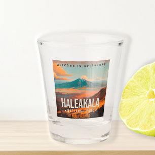 Verre A Shot Parc national de Haleakala Maui Hawaii Vintage