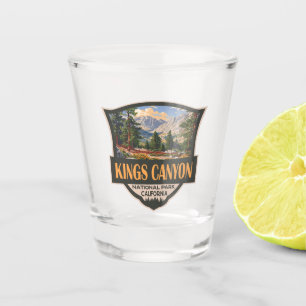 Verre A Shot Parc national de Kings Canyon Illustration Art rét