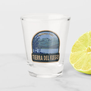Verre A Shot Parc national de la Terre de Feu Argentine Vintage